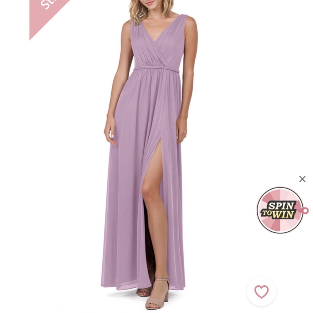 Azazie Tanicia Lilac A4 size bridesmaid dress